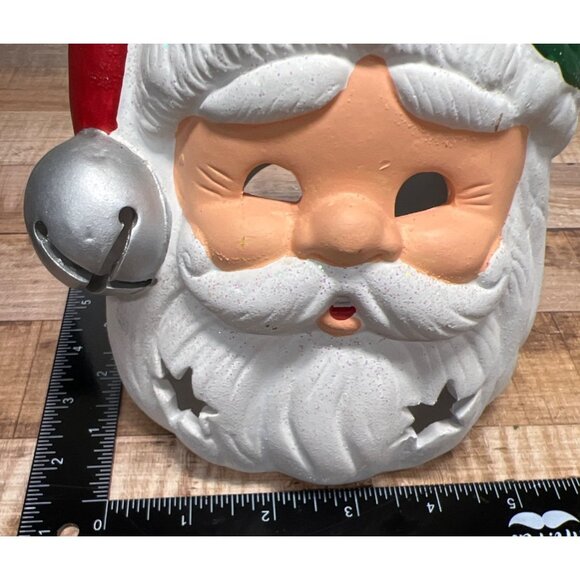 Ceramic Santa Claus Candle Holder Tea Light Luminary - Picture 5 of 5